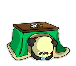 Giant panda KUSARE-PANDA(English) sticker #5121134