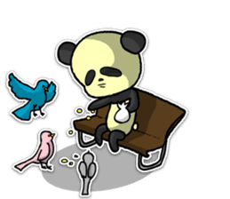 Giant panda KUSARE-PANDA(English) sticker #5121139