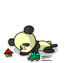 Giant panda KUSARE-PANDA(English) sticker #5121140