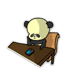 Giant panda KUSARE-PANDA(English) sticker #5121142