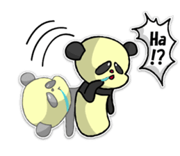 Giant panda KUSARE-PANDA(English) sticker #5121147