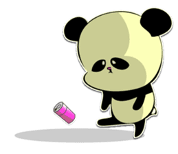 Giant panda KUSARE-PANDA(English) sticker #5121149