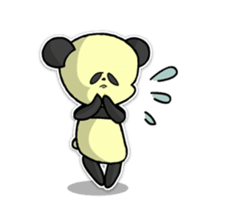 Giant panda KUSARE-PANDA(English) sticker #5121150