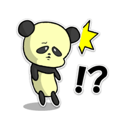 Giant panda KUSARE-PANDA(English) sticker #5121152