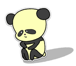 Giant panda KUSARE-PANDA(English) sticker #5121153