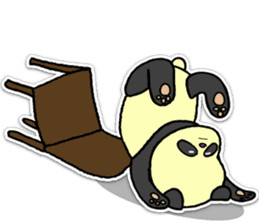 Giant panda KUSARE-PANDA(English) sticker #5121154