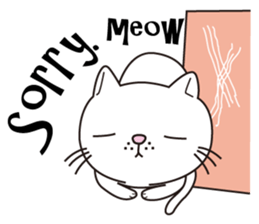 I cry and meow (English ver.) sticker #5121282