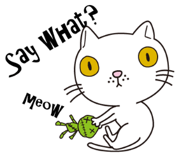 I cry and meow (English ver.) sticker #5121283