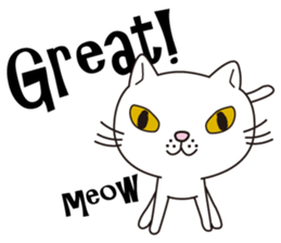I cry and meow (English ver.) sticker #5121284