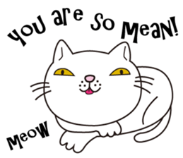 I cry and meow (English ver.) sticker #5121291