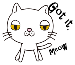 I cry and meow (English ver.) sticker #5121298