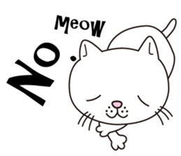 I cry and meow (English ver.) sticker #5121307