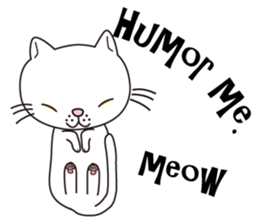 I cry and meow (English ver.) sticker #5121312