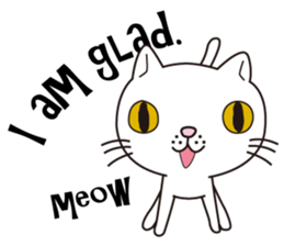 I cry and meow (English ver.) sticker #5121317
