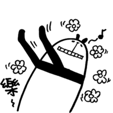 Black and White Bear 2 sticker #5121398