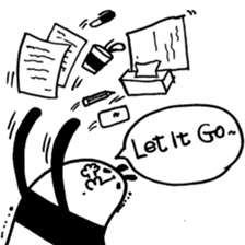 Black and White Bear 2 sticker #5121416