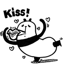 Black and White Bear 2 sticker #5121420