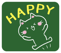 Blackboard cat         (English version) sticker #5121478