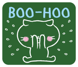 Blackboard cat         (English version) sticker #5121484