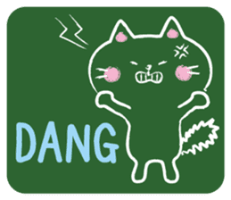 Blackboard cat         (English version) sticker #5121487
