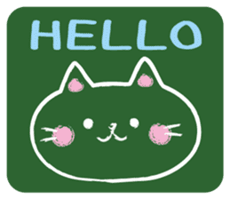 Blackboard cat         (English version) sticker #5121511
