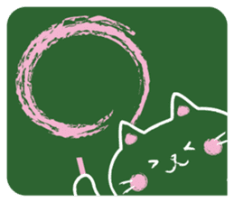 Blackboard cat         (English version) sticker #5121512