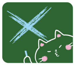 Blackboard cat         (English version) sticker #5121513