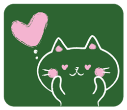 Blackboard cat         (English version) sticker #5121514