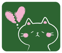 Blackboard cat         (English version) sticker #5121515