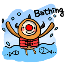 red nose triangle Monster sticker #5122039