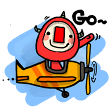 red nose triangle Monster sticker #5122042