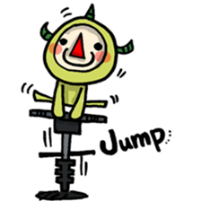 red nose triangle Monster sticker #5122046