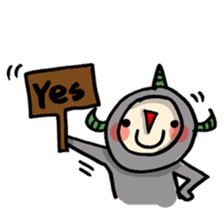 red nose triangle Monster sticker #5122047