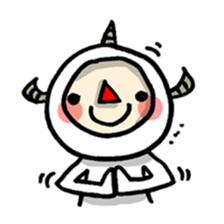 red nose triangle Monster sticker #5122048