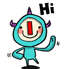 red nose triangle Monster sticker #5122049