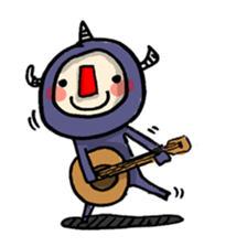 red nose triangle Monster sticker #5122052