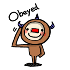 red nose triangle Monster sticker #5122053