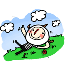 red nose triangle Monster sticker #5122056