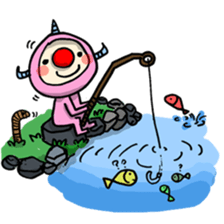 red nose triangle Monster sticker #5122058