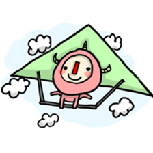 red nose triangle Monster sticker #5122059