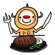 red nose triangle Monster sticker #5122061