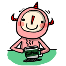 red nose triangle Monster sticker #5122062