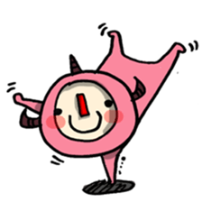 red nose triangle Monster sticker #5122066