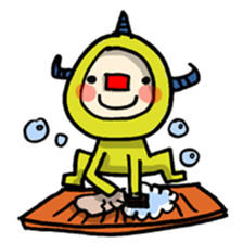 red nose triangle Monster sticker #5122070