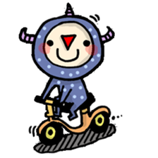 red nose triangle Monster sticker #5122072