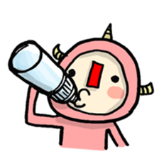 red nose triangle Monster sticker #5122074