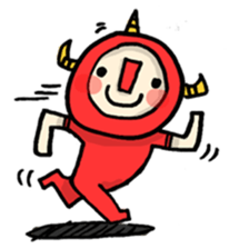 red nose triangle Monster sticker #5122075