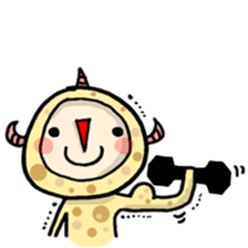 red nose triangle Monster sticker #5122076