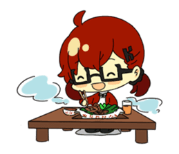 Otaku life with koinya-tan sticker #5122174