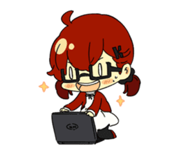 Otaku life with koinya-tan sticker #5122178